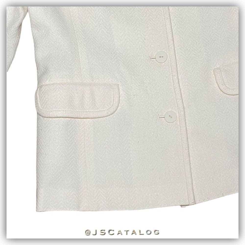 STUDIO by Liz Claiborne Mandarin Style Formal Wear Wool Button Down Blazer Jacke - Picture 2 of 9